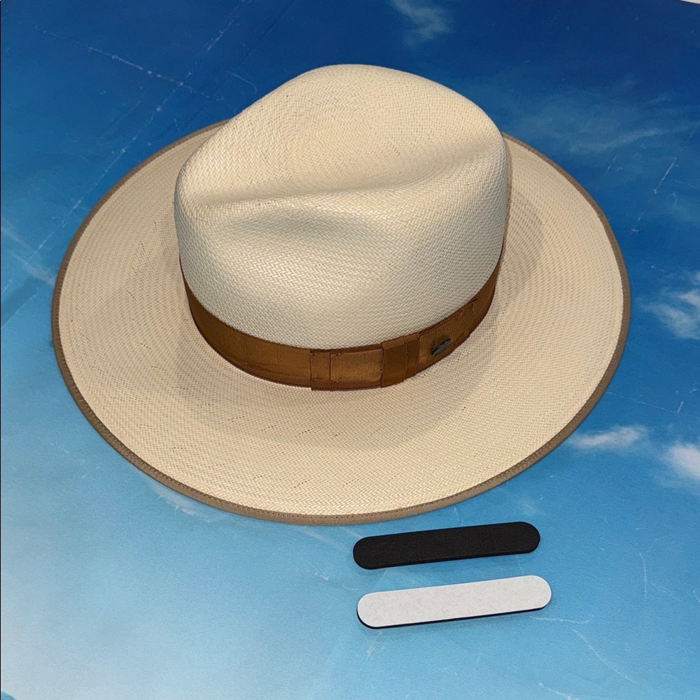 Stetson Cream TRI-CITY STRAW HAT size Large